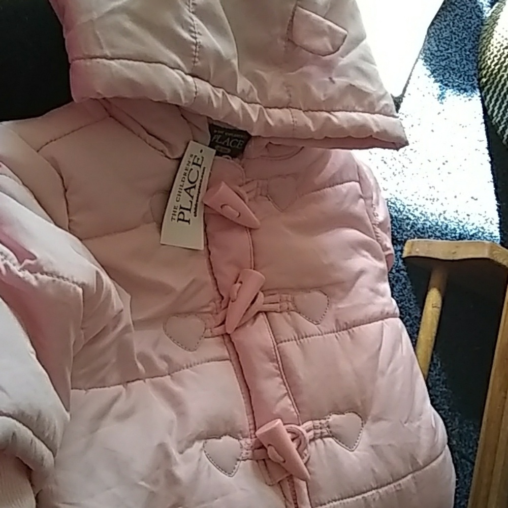 Childrens Place Light pink puffer.